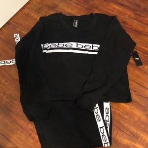 Bebe sweat suit size